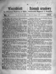 Amtsblatt der K&ouml;niglichen Regierung zu Posen. 1869.02.23 Nro.8