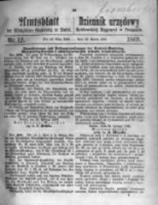 Amtsblatt der K&ouml;niglichen Regierung zu Posen. 1869.03.23 Nro.12