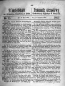 Amtsblatt der K&ouml;niglichen Regierung zu Posen. 1869.04.13 Nro.15