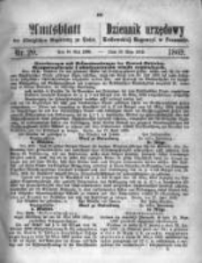 Amtsblatt der Königlichen Regierung zu Posen. 1869.05.18 Nro.20