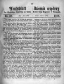 Amtsblatt der K&ouml;niglichen Regierung zu Posen. 1869.06.01 Nro.22
