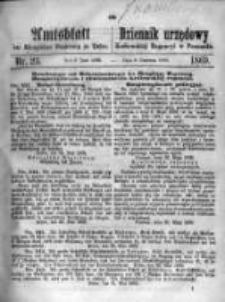 Amtsblatt der K&ouml;niglichen Regierung zu Posen. 1869.06.08 Nro.23