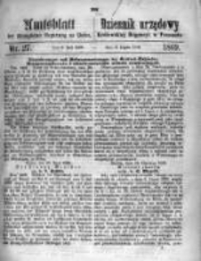 Amtsblatt der K&ouml;niglichen Regierung zu Posen. 1869.07.06 Nro.27