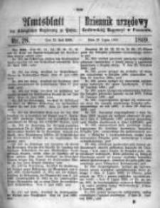 Amtsblatt der K&ouml;niglichen Regierung zu Posen. 1869.07.13 Nro.28