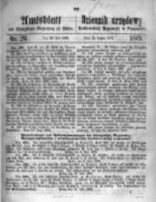 Amtsblatt der K&ouml;niglichen Regierung zu Posen. 1869.07.20 Nro.29