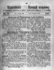 Amtsblatt der K&ouml;niglichen Regierung zu Posen. 1869.08.03 Nro.31