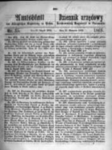 Amtsblatt der K&ouml;niglichen Regierung zu Posen. 1869.08.31 Nro.35