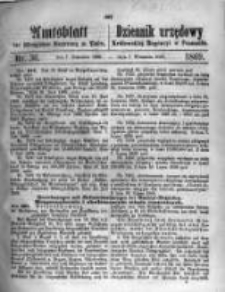 Amtsblatt der Königlichen Regierung zu Posen. 1869.09.07 Nro.36