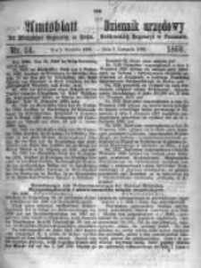 Amtsblatt der K&ouml;niglichen Regierung zu Posen. 1869.11.02 Nro.44