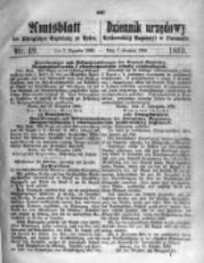 Amtsblatt der K&ouml;niglichen Regierung zu Posen. 1869.12.07 Nro.49