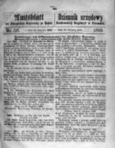 Amtsblatt der K&ouml;niglichen Regierung zu Posen. 1869.12.14 Nro.50
