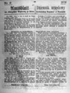 Amtsblatt der Königlichen Regierung zu Posen. 1876.02.09 Nro.6