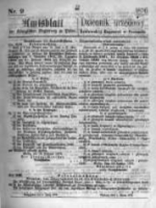 Amtsblatt der K&ouml;niglichen Regierung zu Posen. 1876.03.01 Nro.9