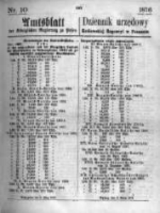 Amtsblatt der K&ouml;niglichen Regierung zu Posen. 1876.03.08 Nro.10