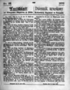 Amtsblatt der K&ouml;niglichen Regierung zu Posen. 1876.07.12 Nro.28