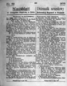 Amtsblatt der Königlichen Regierung zu Posen. 1876.07.19 Nro.29