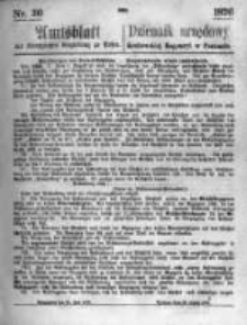 Amtsblatt der K&ouml;niglichen Regierung zu Posen. 1876.07.26 Nro.30