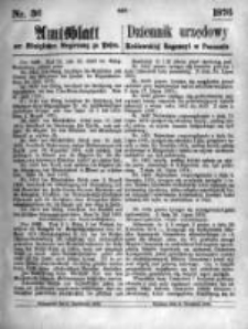 Amtsblatt der K&ouml;niglichen Regierung zu Posen. 1876.09.06 Nro.36