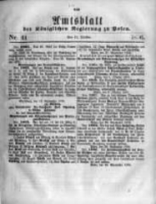 Amtsblatt der K&ouml;niglichen Regierung zu Posen. 1876.10.11 Nro.41
