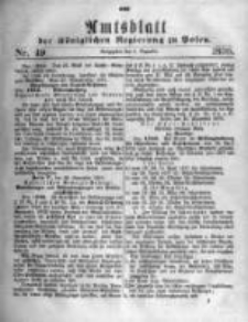 Amtsblatt der K&ouml;niglichen Regierung zu Posen. 1876.12.06 Nro.49