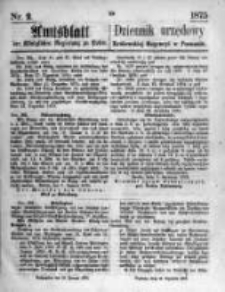 Amtsblatt der K&ouml;niglichen Regierung zu Posen. 1875.01.13 Nro.2