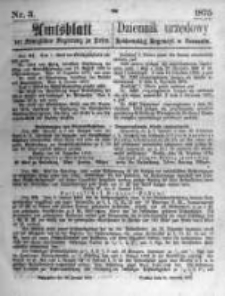 Amtsblatt der K&ouml;niglichen Regierung zu Posen. 1875.01.20 Nro.3