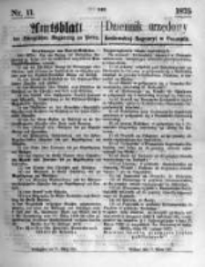 Amtsblatt der K&ouml;niglichen Regierung zu Posen. 1875.03.17 Nro.11
