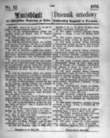 Amtsblatt der K&ouml;niglichen Regierung zu Posen. 1875.03.24 Nro.12