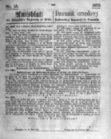 Amtsblatt der K&ouml;niglichen Regierung zu Posen. 1875.04.14 Nro.15