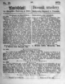 Amtsblatt der K&ouml;niglichen Regierung zu Posen. 1875.03.31 Nro.13