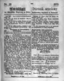 Amtsblatt der Königlichen Regierung zu Posen. 1875.06.02 Nro.22