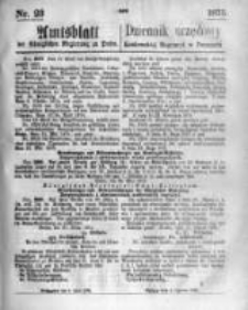 Amtsblatt der Königlichen Regierung zu Posen. 1875.06.09 Nro.23