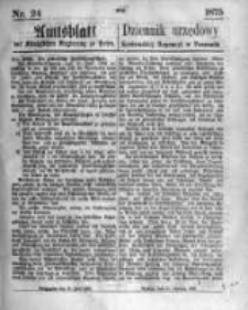 Amtsblatt der K&ouml;niglichen Regierung zu Posen. 1875.06.16 Nro.24