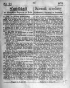 Amtsblatt der Königlichen Regierung zu Posen. 1875.06.16 Nro.24
