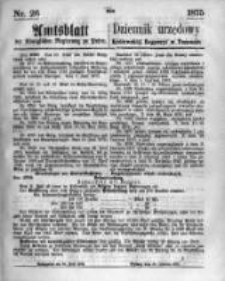 Amtsblatt der Königlichen Regierung zu Posen. 1875.06.30 Nro.26