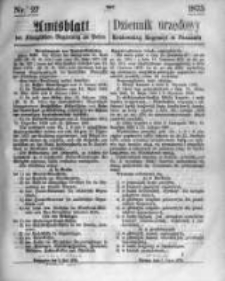 Amtsblatt der K&ouml;niglichen Regierung zu Posen. 1875.07.07 Nro.27