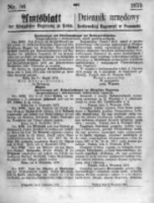 Amtsblatt der K&ouml;niglichen Regierung zu Posen. 1875.09.08 Nro.36