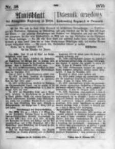 Amtsblatt der K&ouml;niglichen Regierung zu Posen. 1875.09.22 Nro.38