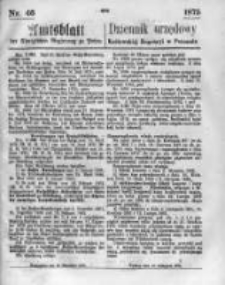 Amtsblatt der K&ouml;niglichen Regierung zu Posen. 1875.11.10 Nro.45