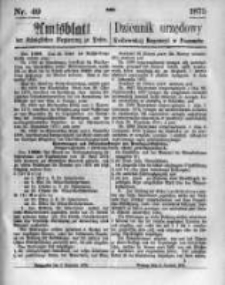 Amtsblatt der K&ouml;niglichen Regierung zu Posen. 1875.12.08 Nro.49