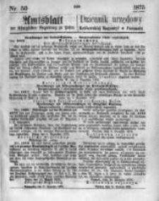 Amtsblatt der Königlichen Regierung zu Posen. 1875.12.15 Nro.50