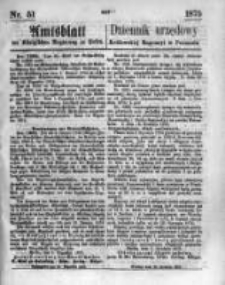 Amtsblatt der K&ouml;niglichen Regierung zu Posen. 1875.12.22 Nro.51