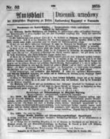 Amtsblatt der Königlichen Regierung zu Posen. 1875.12.29 Nro.52