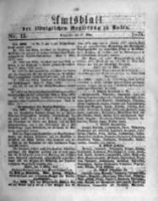 Amtsblatt der K&ouml;niglichen Regierung zu Posen. 1878.03.27 Nro.13