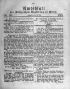 Amtsblatt der K&ouml;niglichen Regierung zu Posen. 1878.06.26 Nro.26