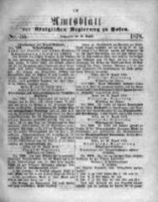 Amtsblatt der Königlichen Regierung zu Posen. 1878.08.28 Nro.35