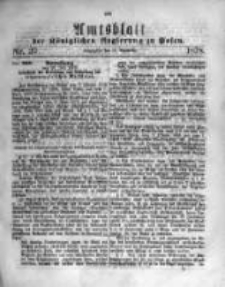 Amtsblatt der K&ouml;niglichen Regierung zu Posen. 1878.09.11 Nro.37