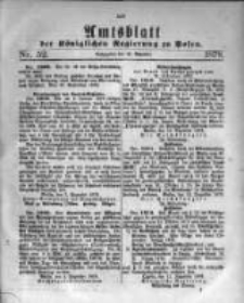 Amtsblatt der K&ouml;niglichen Regierung zu Posen. 1878.12.25 Nro.52