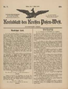 Kreisblatt des Kreises Posen-West 1910.04.07 Jg.22 Nr15