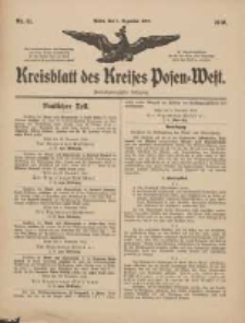 Kreisblatt des Kreises Posen-West 1910.12.01 Jg.22 Nr51